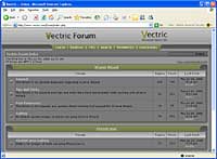 Vectric Forum Screen Shot
